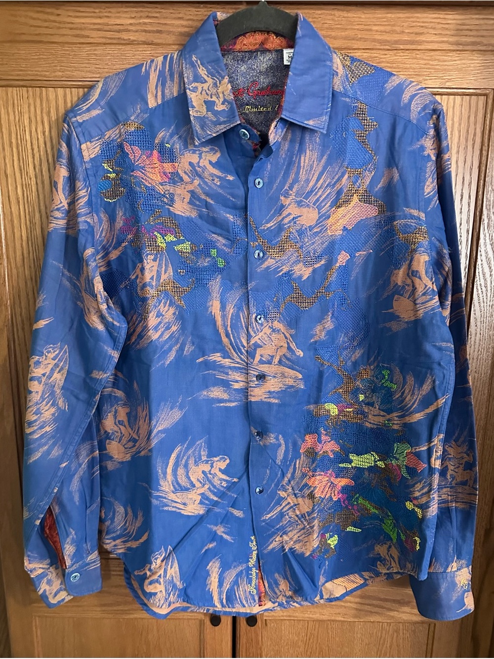 Robert Graham Limited Edition Blue Hawaiian Button Down